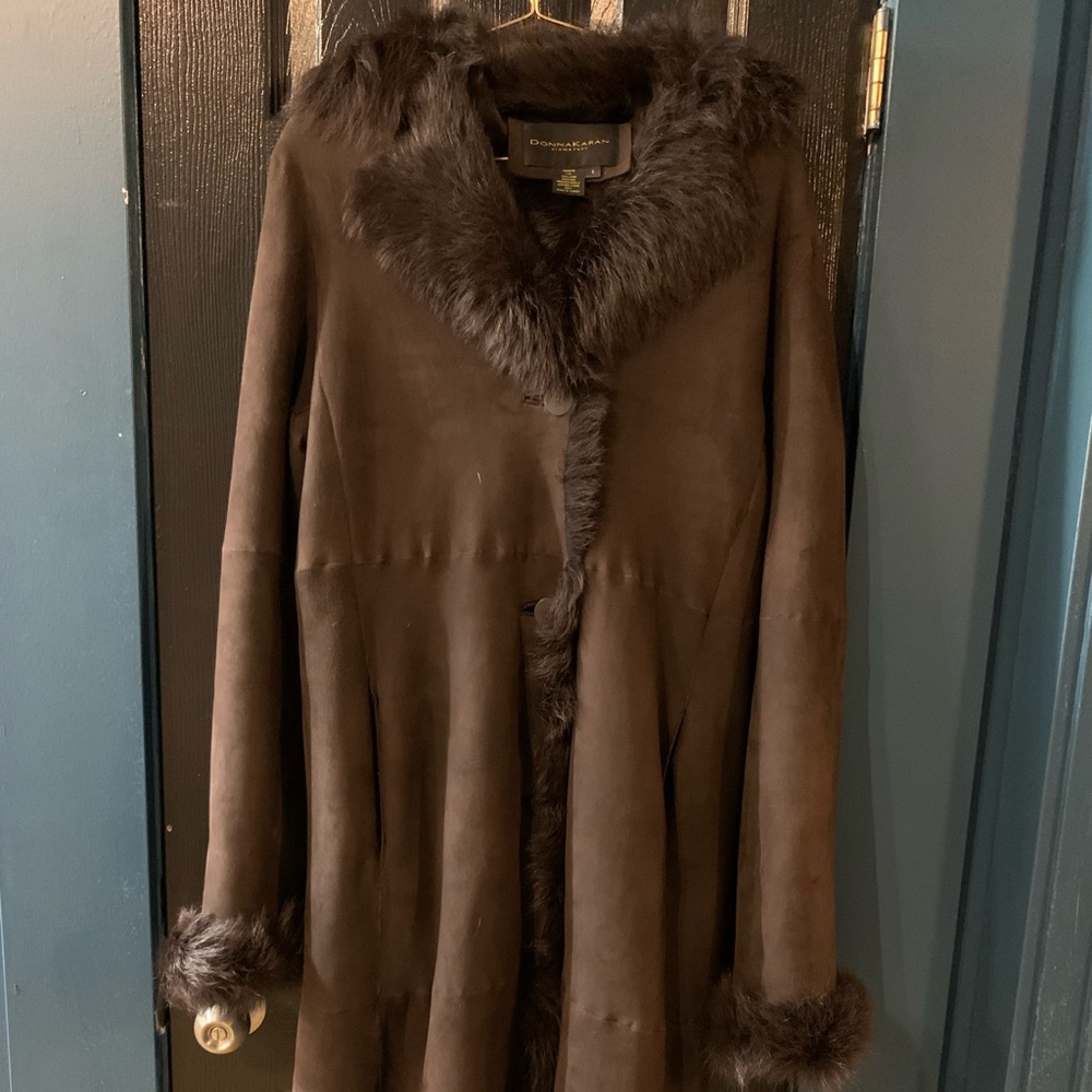Donna Karan Fur-lined shearling!